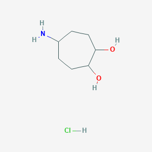 5-Aminocycloheptane-1,2-diol hydrochloride