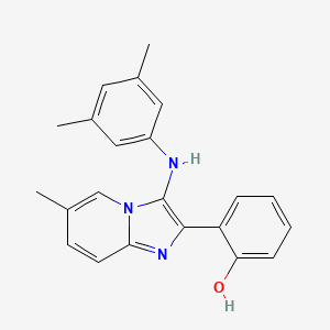 2-[3-(3,5-Dimethylanilino)-6-methylimidazo[1,2-a]pyridin-2-yl]phenol