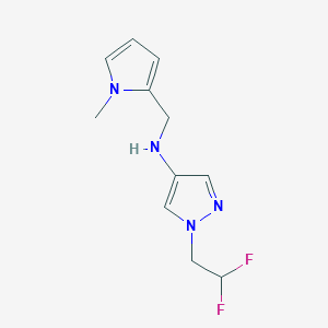 1-(2,2-difluoroethyl)-N-[(1-methyl-1H-pyrrol-2-yl)methyl]-1H-pyrazol-4-amine