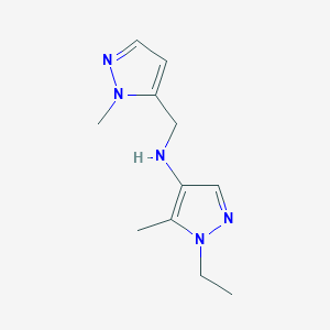 1-ethyl-5-methyl-N-[(1-methyl-1H-pyrazol-5-yl)methyl]-1H-pyrazol-4-amine