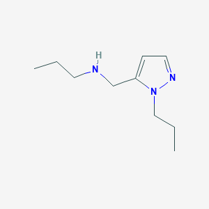 molecular formula C10H19N3 B11735456 propyl[(1-propyl-1H-pyrazol-5-yl)methyl]amine 