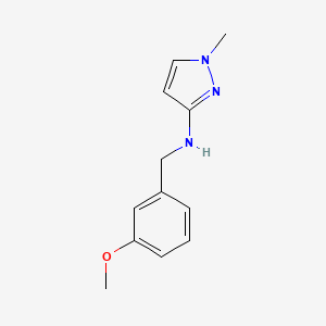 N-[(3-methoxyphenyl)methyl]-1-methyl-1H-pyrazol-3-amine