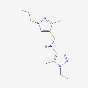 1-ethyl-5-methyl-N-[(3-methyl-1-propyl-1H-pyrazol-4-yl)methyl]-1H-pyrazol-4-amine