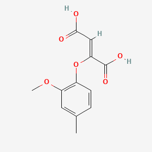 2-(2-Methoxy-4-methylphenoxy)-2-butenedioic acid