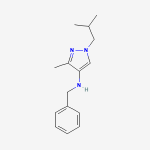 N-benzyl-3-methyl-1-(2-methylpropyl)-1H-pyrazol-4-amine