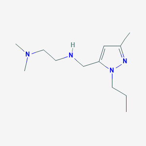 molecular formula C12H24N4 B11735549 [2-(dimethylamino)ethyl][(3-methyl-1-propyl-1H-pyrazol-5-yl)methyl]amine 