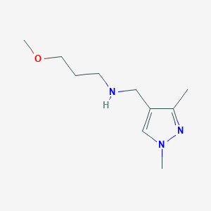 molecular formula C10H19N3O B11735571 [(1,3-dimethyl-1H-pyrazol-4-yl)methyl](3-methoxypropyl)amine 