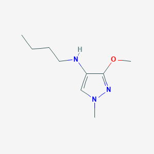 molecular formula C9H17N3O B11735598 N-butyl-3-methoxy-1-methyl-1H-pyrazol-4-amine 