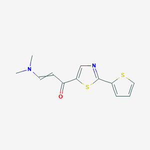 3-(Dimethylamino)-1-[2-(thiophen-2-yl)-1,3-thiazol-5-yl]prop-2-en-1-one