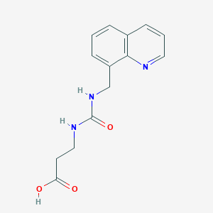 3-(3-(Quinolin-8-ylmethyl)ureido)propanoic acid