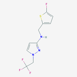 N-[(5-fluorothiophen-2-yl)methyl]-1-(2,2,2-trifluoroethyl)-1H-pyrazol-3-amine