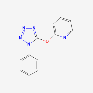 molecular formula C12H9N5O B1173564 2-[(1-phenyl-1H-tetraazol-5-yl)oxy]pyridine 