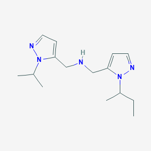 {[1-(butan-2-yl)-1H-pyrazol-5-yl]methyl}({[1-(propan-2-yl)-1H-pyrazol-5-yl]methyl})amine