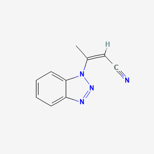 3-(1H-1,2,3-benzotriazol-1-yl)-2-butenenitrile