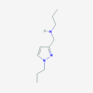 molecular formula C10H19N3 B11735704 propyl[(1-propyl-1H-pyrazol-3-yl)methyl]amine 