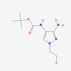 tert-butyl [3-amino-1-(2-fluoroethyl)-1H-pyrazol-4-yl]carbamate