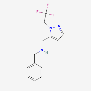 benzyl({[1-(2,2,2-trifluoroethyl)-1H-pyrazol-5-yl]methyl})amine