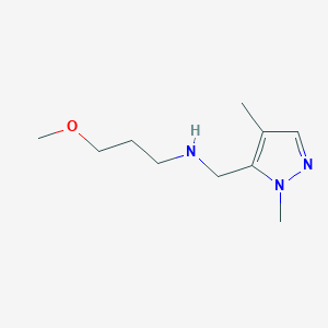 [(1,4-dimethyl-1H-pyrazol-5-yl)methyl](3-methoxypropyl)amine