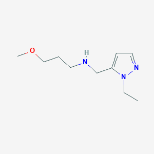 molecular formula C10H19N3O B11735724 [(1-ethyl-1H-pyrazol-5-yl)methyl](3-methoxypropyl)amine 