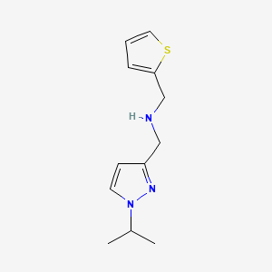 {[1-(propan-2-yl)-1H-pyrazol-3-yl]methyl}[(thiophen-2-yl)methyl]amine