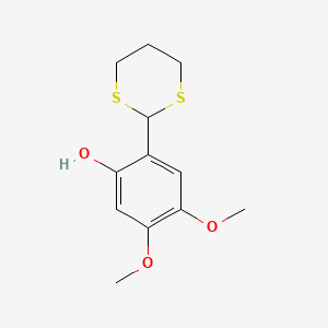 molecular formula C12H16O3S2 B1173576 2-(1,3-Dithian-2-yl)-4,5-dimethoxyphenol 