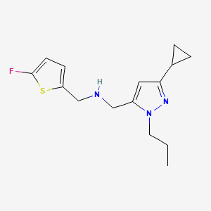 [(3-cyclopropyl-1-propyl-1H-pyrazol-5-yl)methyl][(5-fluorothiophen-2-yl)methyl]amine