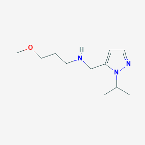 molecular formula C11H21N3O B11735778 (3-methoxypropyl)({[1-(propan-2-yl)-1H-pyrazol-5-yl]methyl})amine 