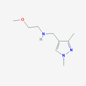 molecular formula C9H17N3O B11735829 [(1,3-dimethyl-1H-pyrazol-4-yl)methyl](2-methoxyethyl)amine 