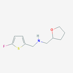 [(5-Fluorothiophen-2-yl)methyl][(oxolan-2-yl)methyl]amine