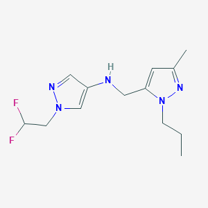 1-(2,2-difluoroethyl)-N-[(3-methyl-1-propyl-1H-pyrazol-5-yl)methyl]-1H-pyrazol-4-amine