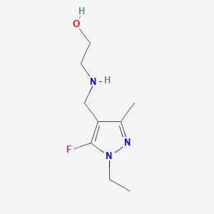 2-{[(1-ethyl-5-fluoro-3-methyl-1H-pyrazol-4-yl)methyl]amino}ethan-1-ol