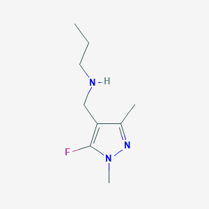 molecular formula C9H16FN3 B11735899 [(5-fluoro-1,3-dimethyl-1H-pyrazol-4-yl)methyl](propyl)amine 