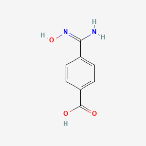 molecular formula C8H8N2O3 B11735917 4-(N-Hydroxycarbamimidoyl)benzoic acid 