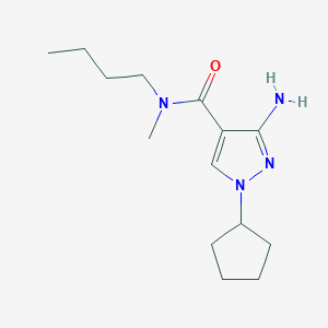 3-Amino-N-butyl-1-cyclopentyl-n-methyl-1H-pyrazole-4-carboxamide