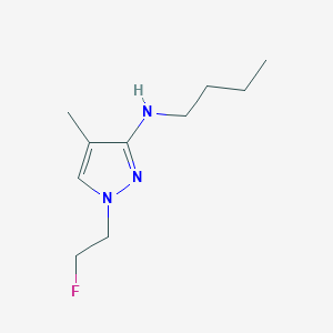 molecular formula C10H18FN3 B11735965 N-butyl-1-(2-fluoroethyl)-4-methyl-1H-pyrazol-3-amine 