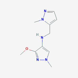 3-methoxy-1-methyl-N-[(1-methyl-1H-pyrazol-5-yl)methyl]-1H-pyrazol-4-amine