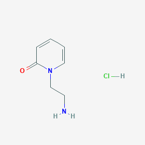 molecular formula C7H11ClN2O B11735983 1-(2-Aminoethyl)-1,2-dihydropyridin-2-one hydrochloride 