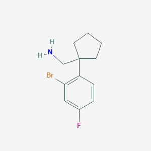 1-(2-Bromo-4-fluorophenyl)cyclopentanemethanamine