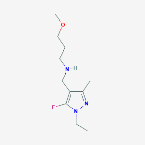 molecular formula C11H20FN3O B11736016 [(1-ethyl-5-fluoro-3-methyl-1H-pyrazol-4-yl)methyl](3-methoxypropyl)amine 