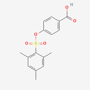 molecular formula C16H16O5S B1173605 4-[(Mesitylsulfonyl)oxy]benzoic acid 
