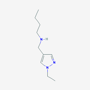 molecular formula C10H19N3 B11736111 butyl[(1-ethyl-1H-pyrazol-4-yl)methyl]amine 