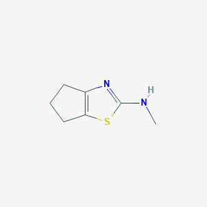 molecular formula C7H10N2S B11736113 N-Methyl-5,6-dihydro-4H-cyclopenta[d]thiazol-2-amine 