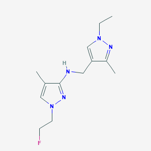 N-[(1-ethyl-3-methyl-1H-pyrazol-4-yl)methyl]-1-(2-fluoroethyl)-4-methyl-1H-pyrazol-3-amine