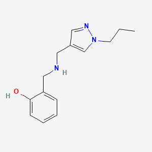 2-({[(1-propyl-1H-pyrazol-4-yl)methyl]amino}methyl)phenol