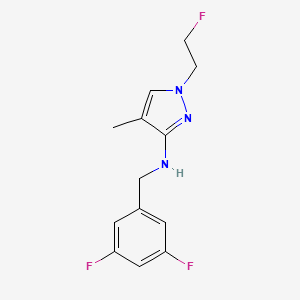 N-[(3,5-difluorophenyl)methyl]-1-(2-fluoroethyl)-4-methyl-1H-pyrazol-3-amine