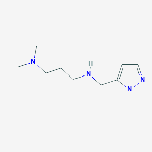 molecular formula C10H20N4 B11736162 [3-(Dimethylamino)propyl][(1-methyl-1H-pyrazol-5-yl)methyl]amine 