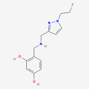 4-[({[1-(2-fluoroethyl)-1H-pyrazol-3-yl]methyl}amino)methyl]benzene-1,3-diol