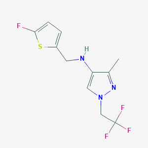 N-[(5-fluorothiophen-2-yl)methyl]-3-methyl-1-(2,2,2-trifluoroethyl)-1H-pyrazol-4-amine