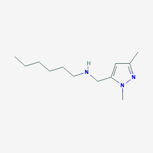 [(1,3-dimethyl-1H-pyrazol-5-yl)methyl](hexyl)amine