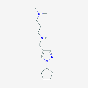 [(1-cyclopentyl-1H-pyrazol-4-yl)methyl][3-(dimethylamino)propyl]amine